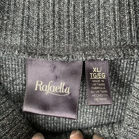 Rafaella Charcoal Gray Women's Turtleneck Sweater Size L Jumper - Picture 3 of 10